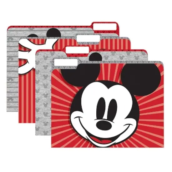 Eureka Mickey Mouse Throwback File Folders, 4 Per Pack, 6 Packs image {1}