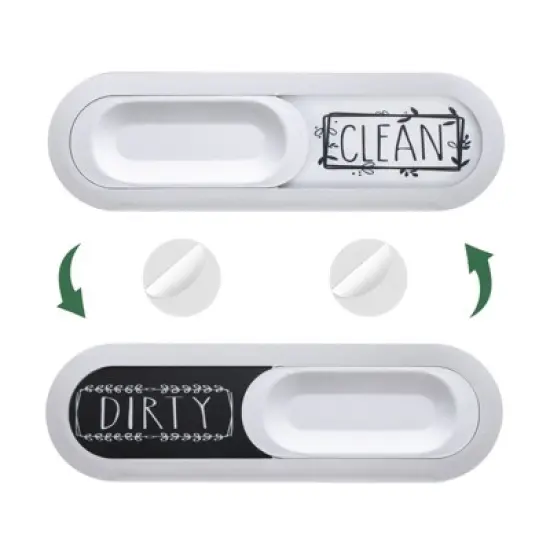 Unique Bargains Kitchen Hotel Indicator Clean Dirty Sign Oval Dishwasher Magnet image {6}