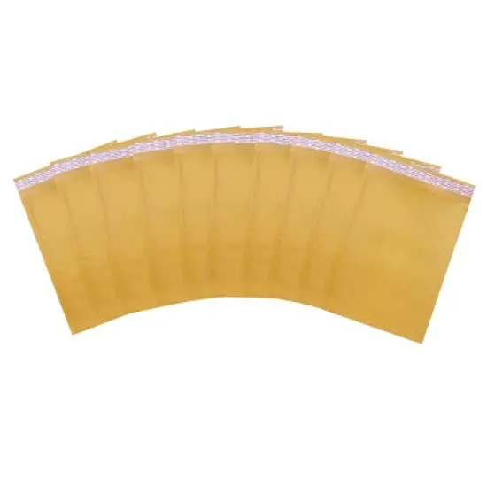UOFFICE Pack of 10 Kraft Bubble Mailers 10.5" x 16" - #5 Self-Seal Padded Envelopes image {3}