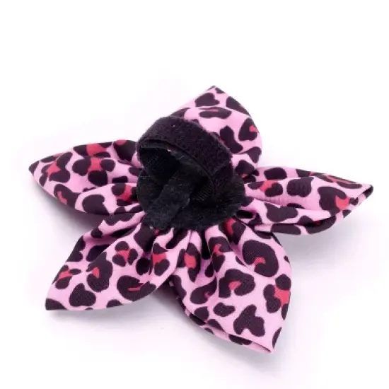 The Worthy Dog Leopard Flower Adjustable Collar Attachment Accessory image {2}