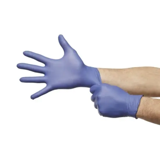Confiderm LDC McKesson Nitrile Exam Glove Blue Textured image {3}