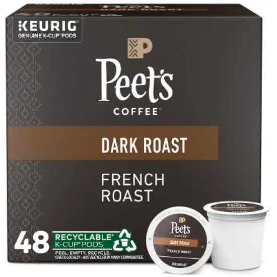 Peet's French Dark Roast Coffee - Keurig K-Cup Pods image {4}