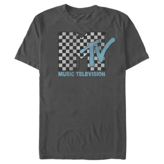 Men's MTV Checkered Logo T-Shirt image {3}