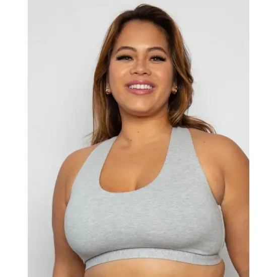 Curvy Couture Women's Cotton Comfort Bralette 2-Pack image {2}
