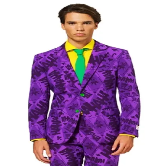 OppoSuits Men's Suit - The Joker Costume - Purple image {2}