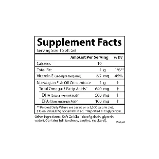 Carlson - Super DHA Gems, 500 mg DHA, Norwegian, Wild Caught, Sustainably Sourced image {4}