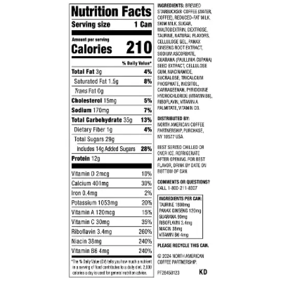 Starbucks Doubleshot Energy Mocha Fortified Energy Coffee Drink - 15 fl oz Can image {3}