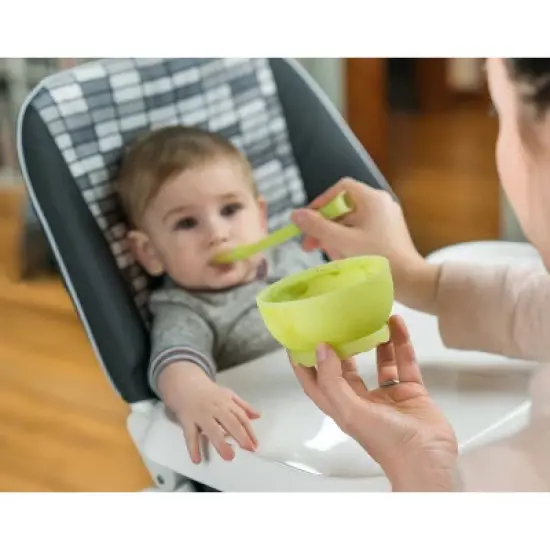 Olababy Baby First Training Set with Silicone Steam Bowl, Training Spoon & Feeding Spoon image {4}