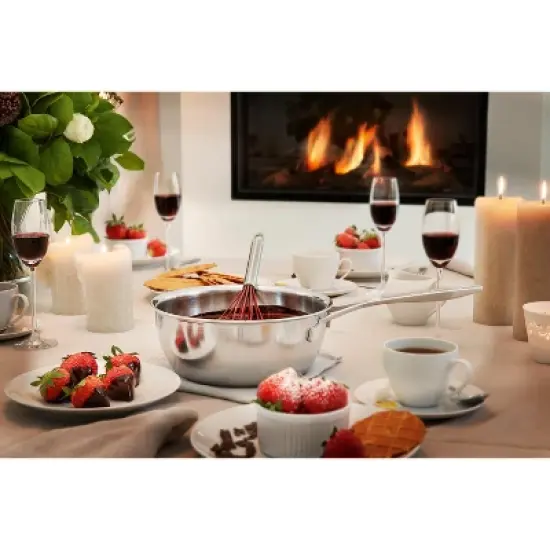 Demeyere Industry 5-Ply 3.5-qt Stainless Steel Essential Pan image {7}