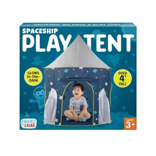Chuckle & Roar Spaceship Pop-Up Kids' Play Tent image {2}