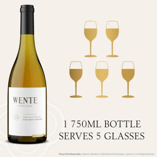 Wente Vineyards Riva Ranch Chardonnay Arroyo Seco - 750ml Bottle image {2}