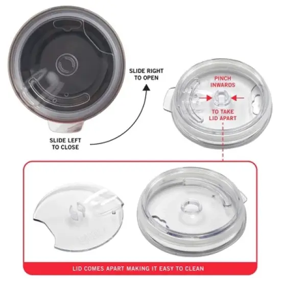 Built 20Oz Stainless Steel Tumbler with Tritan Lid, White image {2}