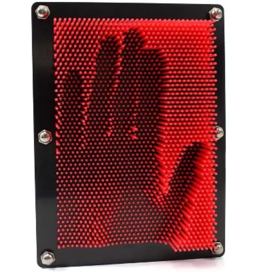 Link 3D Pin Art Impression Board Molds to Hands, Face, And Feet, Fun & Creative Toys for Kids and Children image {2}