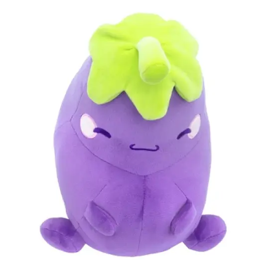 Toynk MochiOshis Eggplant 10-Inch Character Plush Toy | Murasaki Nasukkoshi image {2}