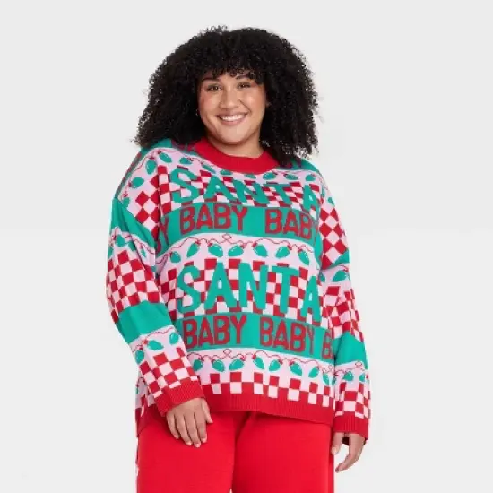 Women's Santa Baby Graphic Sweater image {5}