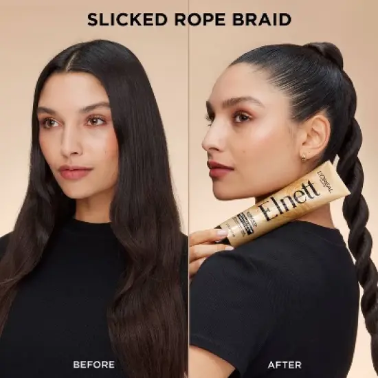 L'Oreal Paris Elnett Anti-Frizz Slick Back Styling Cream for Flexible Hold - 5.1 fl oz image {5}