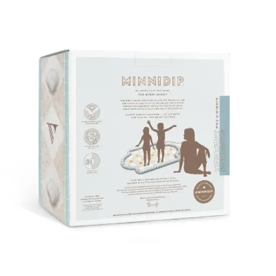 MINNIDIP Exclusive Resort Collection Splash Pad Play Sprinkler - Travertine Tiles: Portable PVC Kids Water Toy image {2}