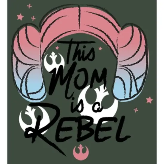 Junior's Star Wars: Episode IV - A New Hope Mother's Day Leia Rebel Mom Festival Muscle Tee image {1}