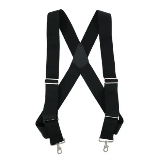 CTM Men's Big & Tall Elastic Side Clip Metal Swivel Hook Trucker Suspenders image {4}