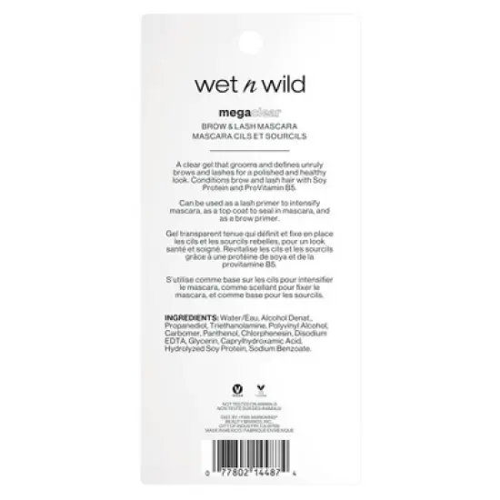 Wet n Wild Mega Clear Lash & Brow Mascara - 0.3 fl oz image {4}