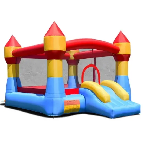 Costway Kid Inflatable Bounce House Castle Moonwalk Playhouse Jumper Slide image {3}