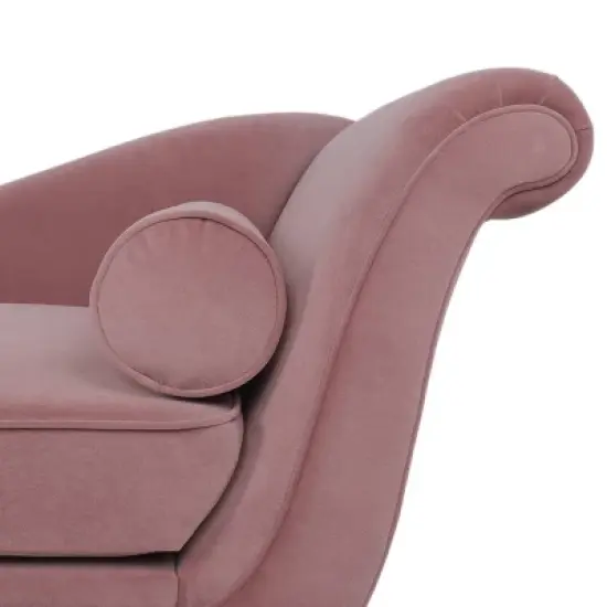 Calvert Contemporary Scroll Arms Velvet Chaise Lounge - Christopher Knight Home image {7}