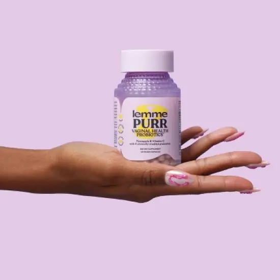 Lemme Purr Vaginal Probitoic Vegan Capsules - 60ct image {1}