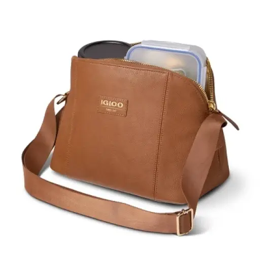 Igloo Luxe Crossbody Cooler Bag - Cognac image {5}