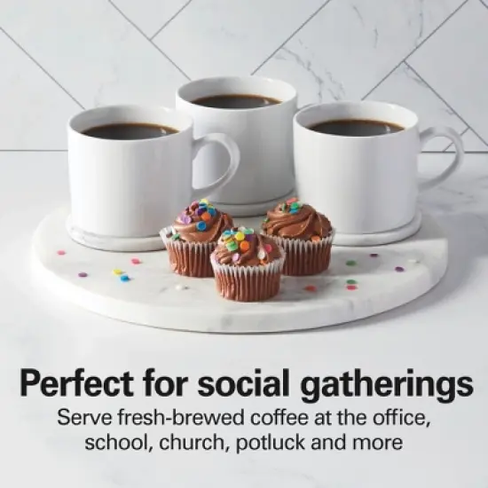 Hamilton Beach Brew Station 40 Cup Coffee - 40514: Electric Coffee Urn & Dispenser, 1090W, Silver, 8 oz Cup Capacity image {3}