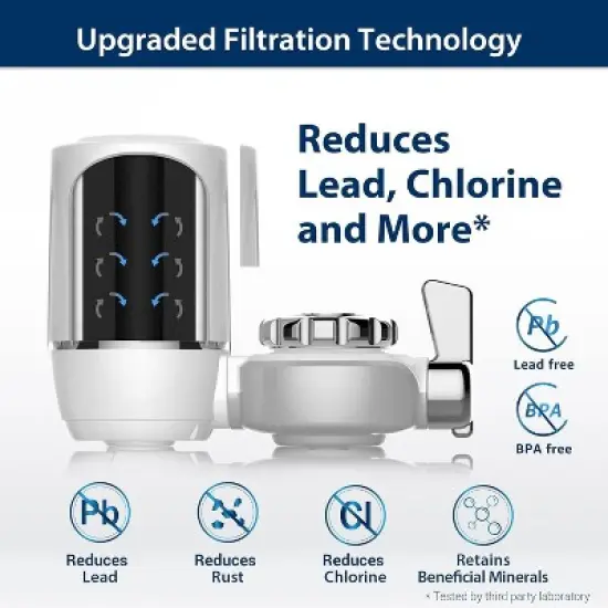 Waterdrop Water Filter for Sink Faucet, 320 Gallon Tap Water Filter,with 1 Filter image {4}