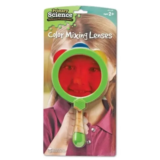 Learning Resources Color Mixing Lenses Homeschool Preschool Experiments 4pc Ages 2plus: Plastic Teaching Aid for Kids 2+ image {2}