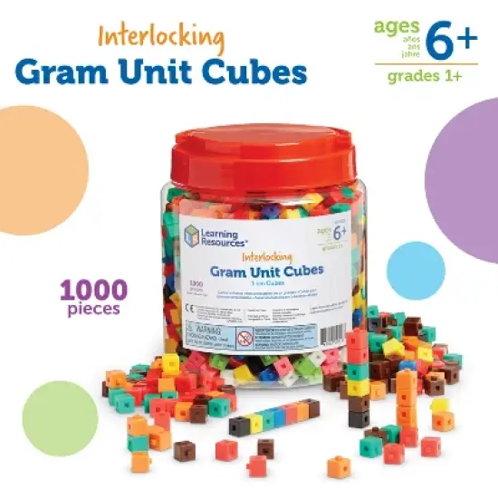 Learning Resources Gram Unit Cubes, Set of 1000, Ages 6+ image {4}