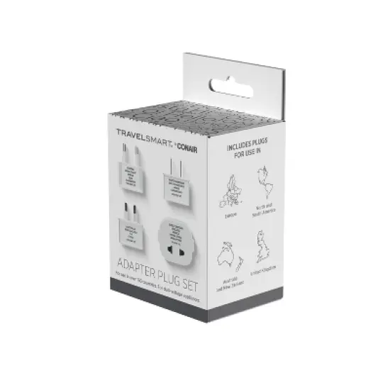 Travel Smart Polarized 12W Power Adapter Plug 4pc Set image {11}