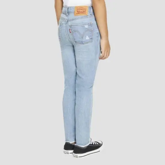 Levi's&reg; Girls' High-Rise Distressed Super Skinny Jeans image {1}