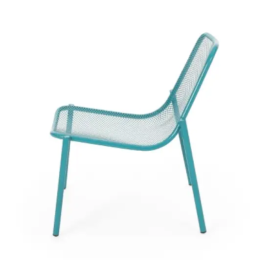 Christopher Knight Home Bucknell Outdoor Modern Metal 3 Piece Chat Set image {4}