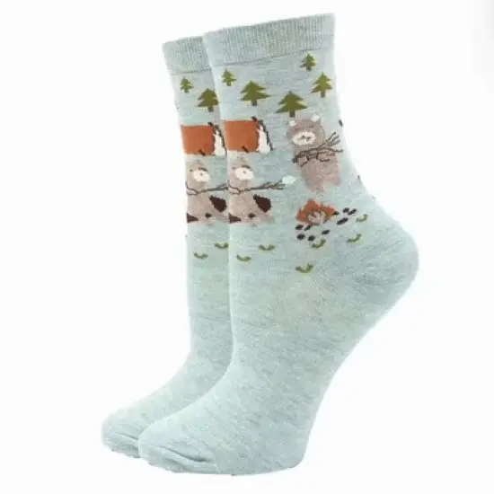 Camping Bears Socks  (Women's Sizes, Adult Medium) from the Sock Panda image {3}