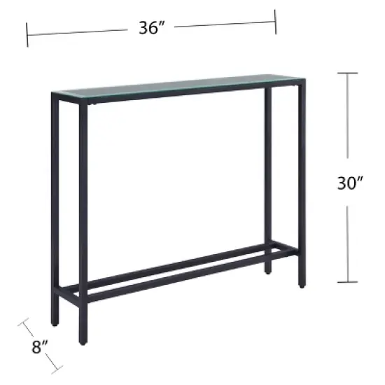 Dillard Narrow Console Table Gray - Aiden Lane image {13}