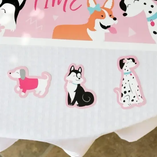 Big Dot of Happiness Pawty Like a Puppy Girl - DIY Shaped Pink Dog Baby Shower or Birthday Party Cut-Outs - 24 Count image {5}
