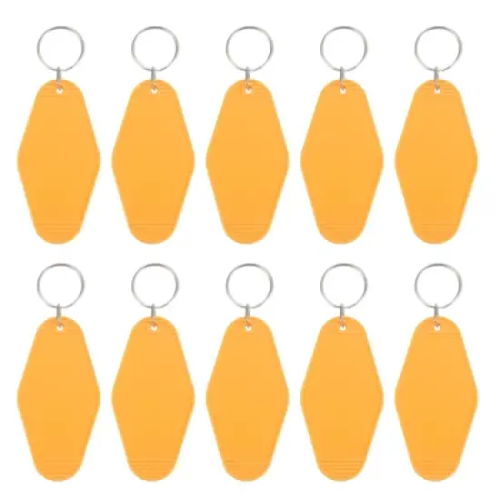 Unique Bargains Blank Vintage Motel Hotel Keychains Key Tag 10 Pcs image {30}