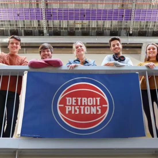 3' x 5' NBA Detroit Pistons Deluxe Flag image {1}
