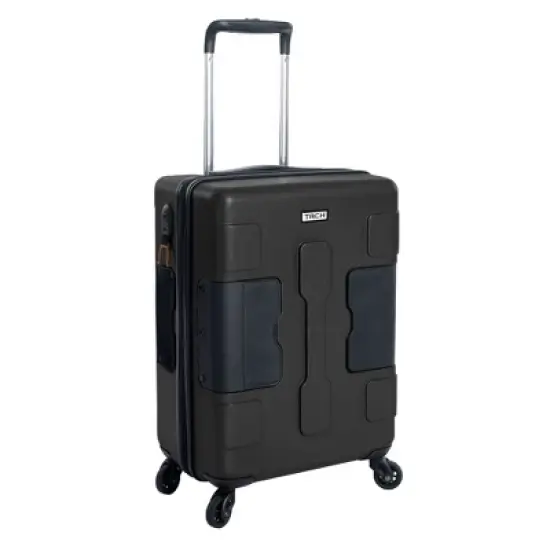 TACH V3 Connectable Hardside Carry On Rolling Suitcase Luggage w/ Spinner Wheels, TSA Approved Lock, 2 USB Charging Ports, and Bottle Clip image {7}