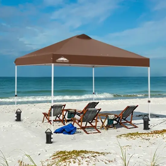 EAGLE PEAK 10x10 Pop Up Canopy Instant Tent w/ 4 Weight Bags image {20}