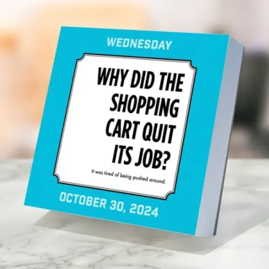 TF Publishing 2024 Daily Desktop Calendar 5.25"x5.25" Dad Jokes image {2}