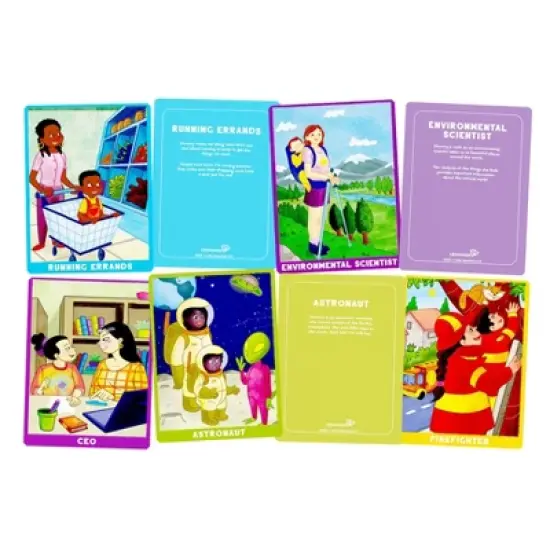Upbounders by Little Likes Kids Mommy's Shadow Inspiring Careers Flash Cards Game image {1}