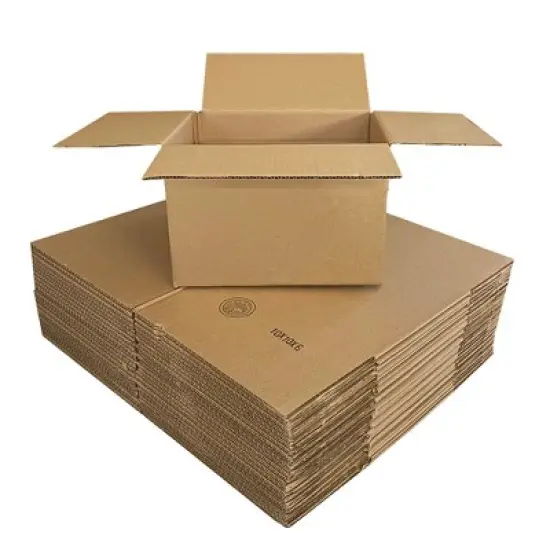 UOFFICE Pack of 25 Corrugated Boxes 10" x 10" x 6" Shipping Boxes image {4}