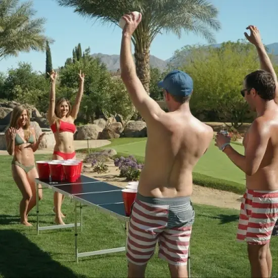 GoBig Giant 110 oz Red Party Cup 24 Pack with 4 XL Pong Balls - 24 Giant Cups for Beer Pong, Flip Cup or Novelty Use image {5}