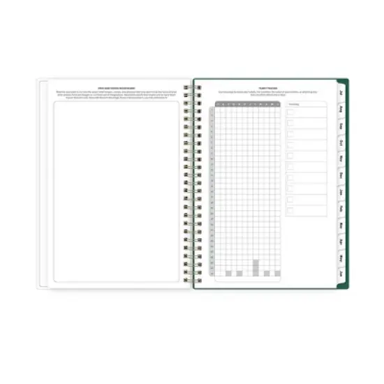 Blue Sky 5.875"x8.625" 2025-2026 Weekly/Monthly Wirebound Planner Smooth Frosted Sammie Green image {7}