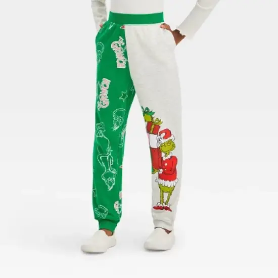 Girls' The Grinch Dreamy Fleece Jogger Pants - Green image {3}