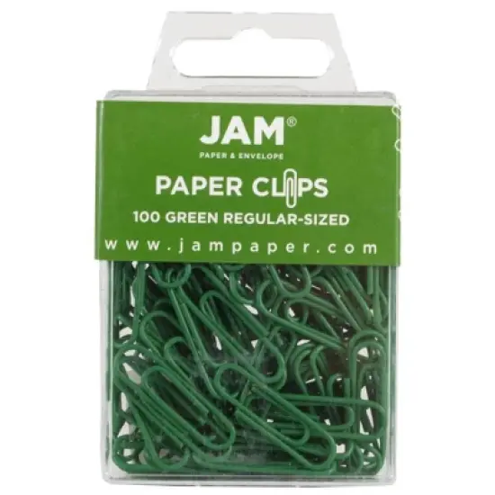 JAM Paper 1" 100pk Colorful Standard Paper Clips - Regular image {5}