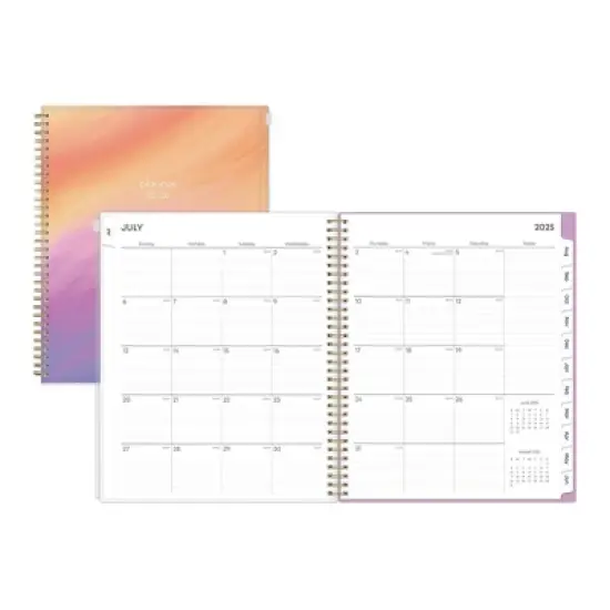 Blue Sky 8.5"x11" 2025-2026 Weekly/Monthly Zip Pouch Wirebound Planner Savannie Sunset image {2}